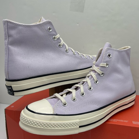 Converse Men’s A02754C
CHUCK 70 HI
VAPOR VIOLET/EGRET High-Top Sneakers Purple - Picture 7 of 16